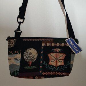 Golf Tapestry Vintage Travel Sports Bag!